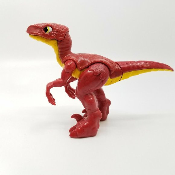 Mattel Fisher Price Imaginext Red Velociraptor Raptor Dinosaur Toy Figure - Picture 2 of 7